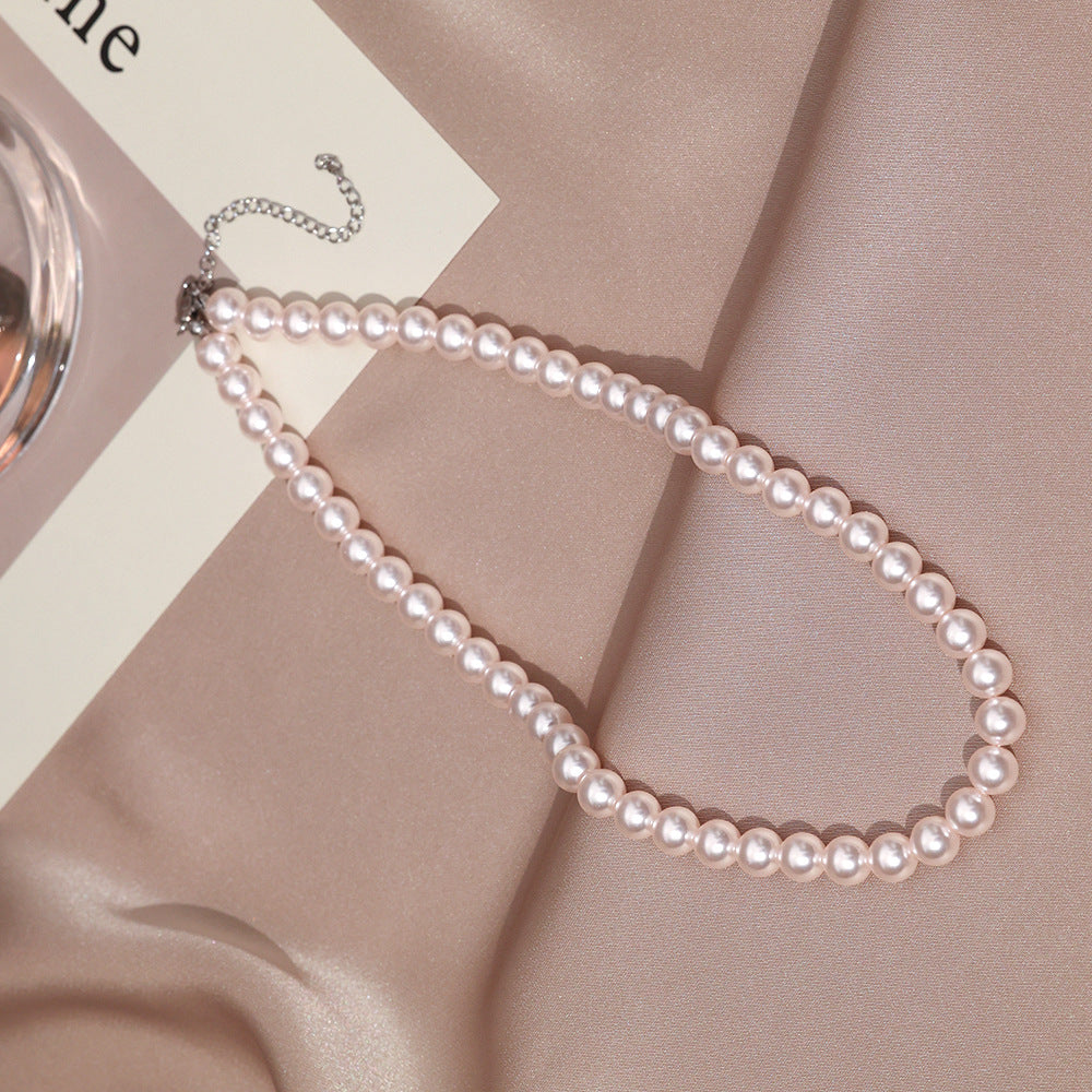 Necklace for Women Fever Same Style Shijia Pearl Clavicle Chain New Graceful and Fashionable Personalized Japanese and Korean Style Necklace