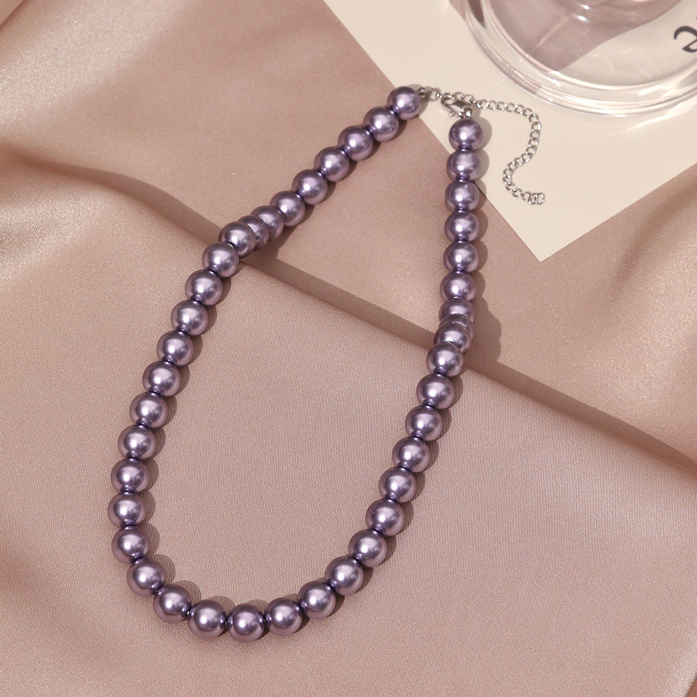 Necklace for Women Fever Same Style Shijia Pearl Clavicle Chain New Graceful and Fashionable Personalized Japanese and Korean Style Necklace