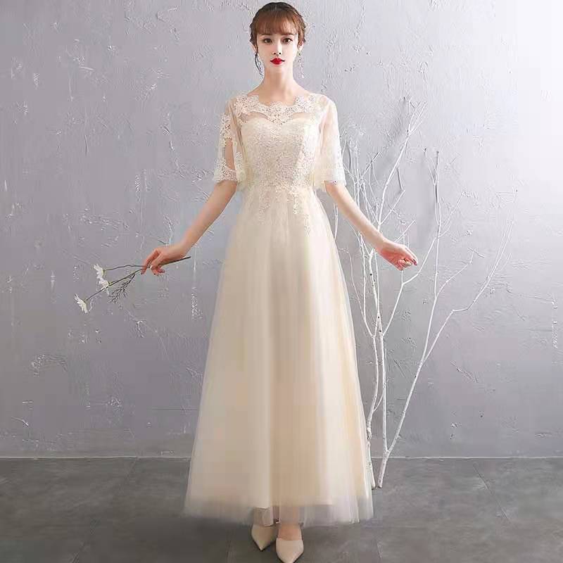 VSKKV Annual Party Evening Dress Women Spring New Banquet Temperament Elegant Party Host Slim Long Dress