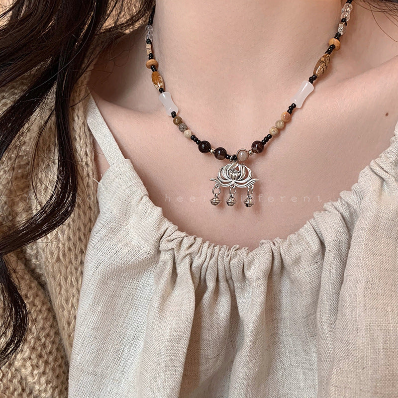 Butterfly Tassel Necklace for Women South Korea Light Luxury High-Grade Clavicle Chain New Popular Minority All-Match Ornament