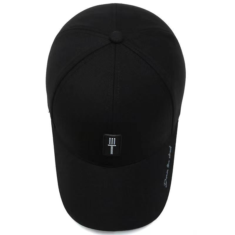 Stylish Men's Embroidered Letter Black Baseball Cap - Classic Fashion Headwear for Gift Giving, Casual Daily Wear, and Outdoor Activities
