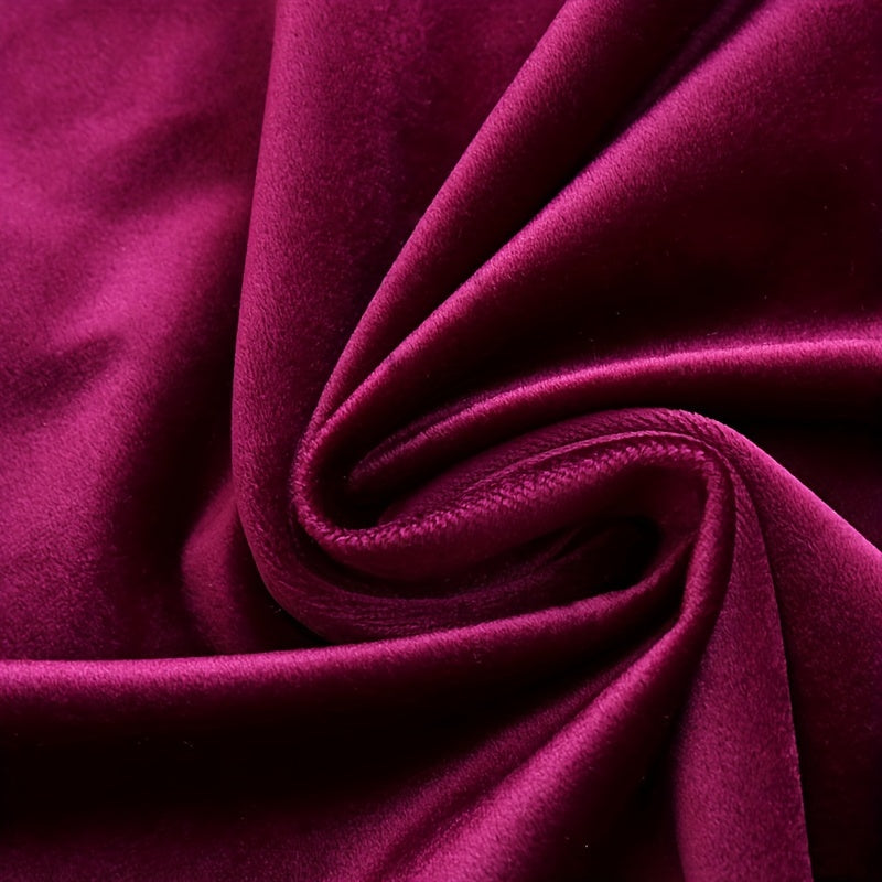 1pc Luxurious Rose Red Window Curtain - Elegant Home Decor for Bedroom, Office, Kitchen, Living Room, Study, and Wedding - Soft, Sheer, and Light-Filtering with No Head Accessories Included