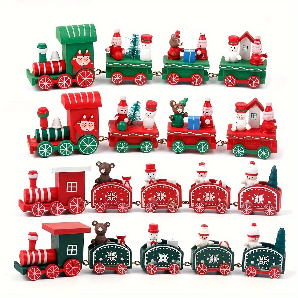 Merry Christmas Wooden Train Ornament - Festive Xmas Tree Decor, Perfect Holiday Gift & Home Accent Holiday Decorations, Christmas Decor