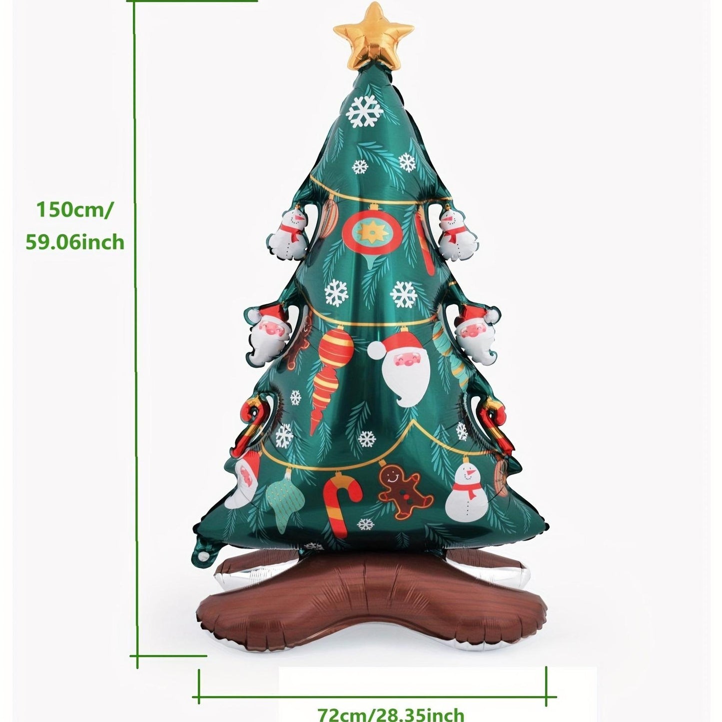 Giant Christmas Tree Foil Balloon - Perfect for Holiday Parties, Home & Office Decor | Self-Sealing, No Power Needed