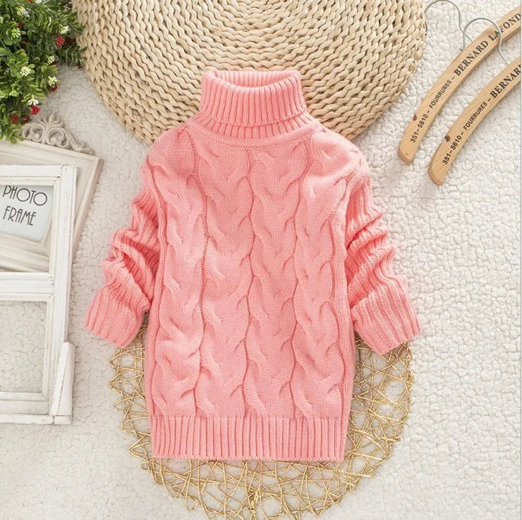Pullover Baby Cartoon Bear Casual Basic Sweater Crewneck Thick Kids Slouchy Soft Warm Wool Clothing for Boys Girls Autumn Winter Sweaters 221115