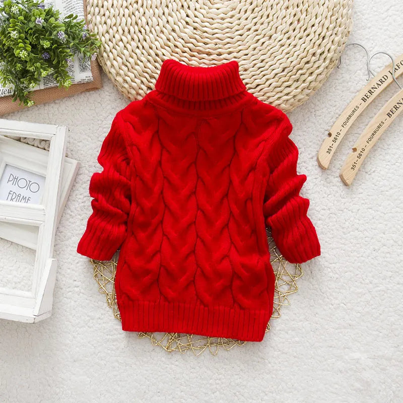 Pullover Baby Cartoon Bear Casual Basic Sweater Crewneck Thick Kids Slouchy Soft Warm Wool Clothing for Boys Girls Autumn Winter Sweaters 221115