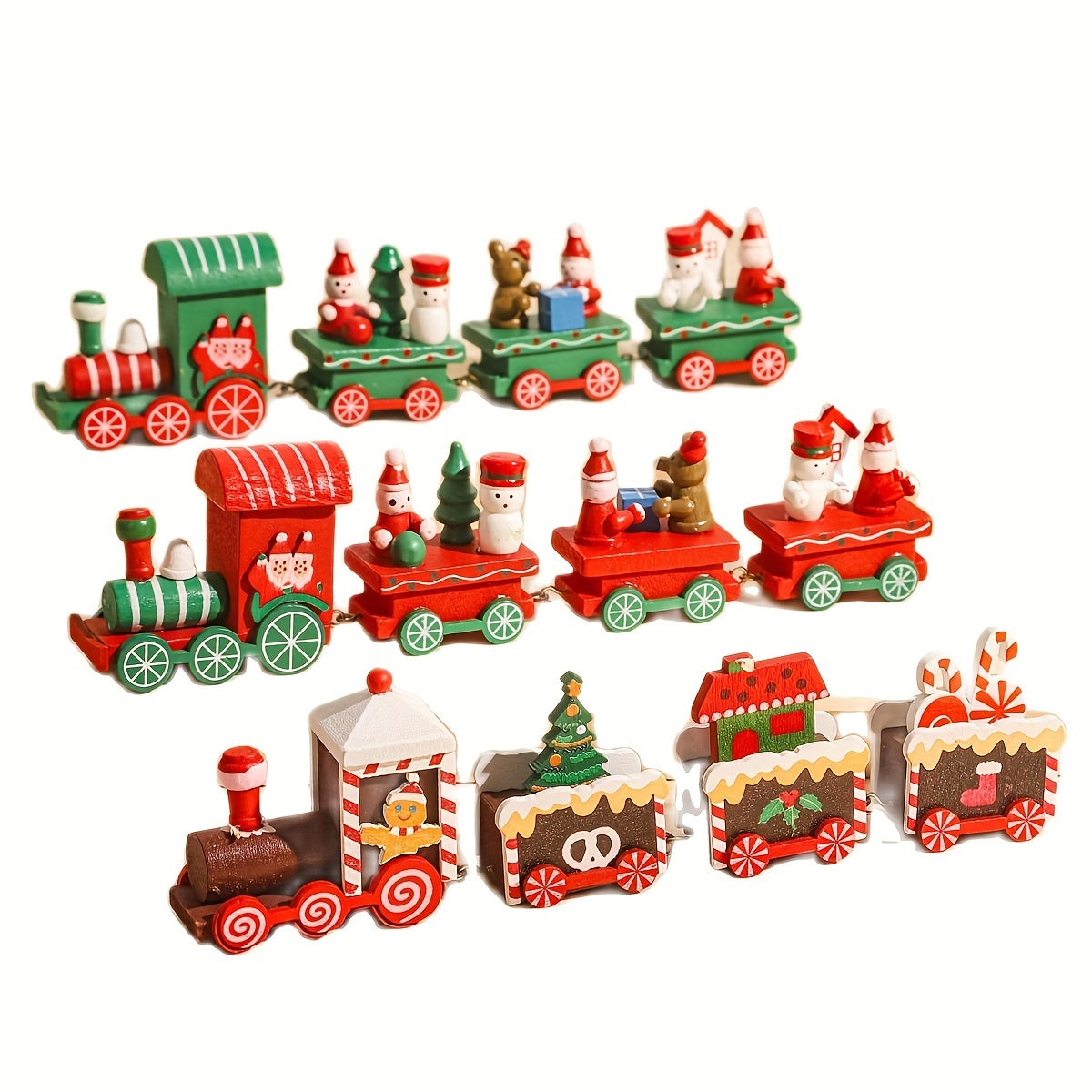 Merry Christmas Wooden Train Ornament - Festive Xmas Tree Decor, Perfect Holiday Gift & Home Accent Holiday Decorations, Christmas Decor