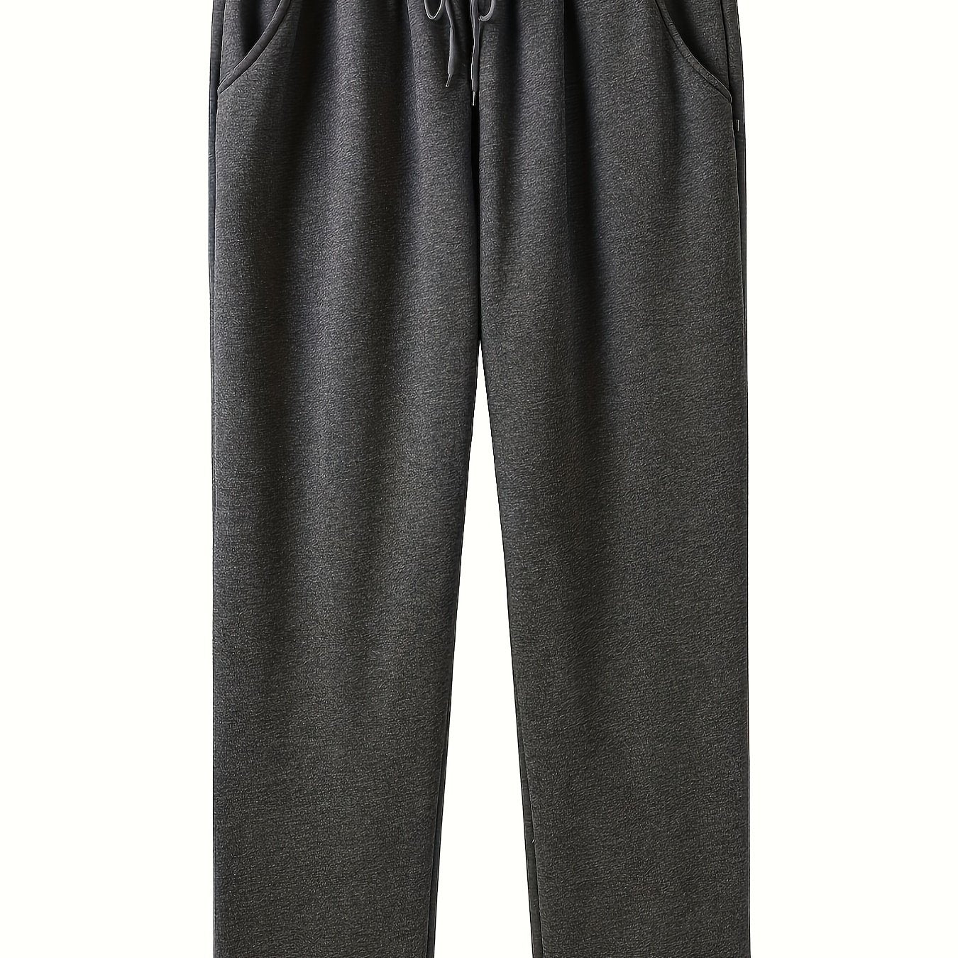 Plus Size Men's Comfortable Sports Casual Pants - Oversized Fashionable Design, Stretchy Fabric, Multiple Pockets, Perfect for Fall and Winter Seasons - Men's Clothing for Everyday Wear