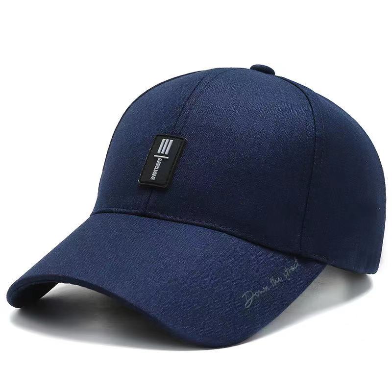 Stylish Men's Embroidered Letter Black Baseball Cap - Classic Fashion Headwear for Gift Giving, Casual Daily Wear, and Outdoor Activities