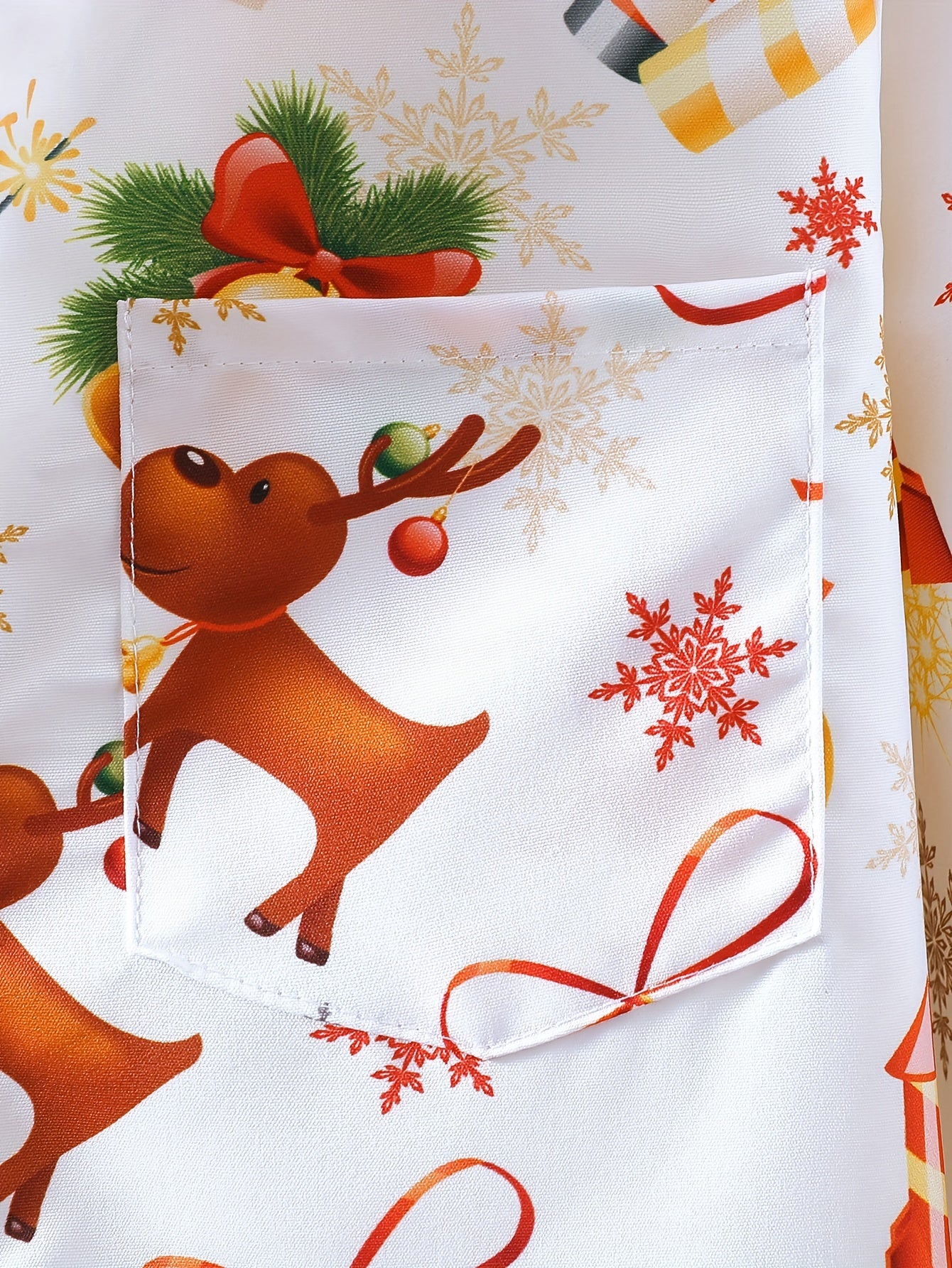 Christmas Fun Boys' Long Sleeve Button-Down Shirts - Merry Santa Claus and Deer Allover Print Tops for Spring and Fall Outwear - Comfortable Casual Wear for Holiday Season