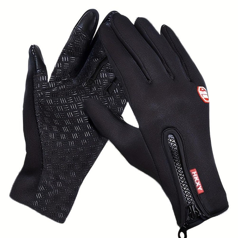 Touchscreen-Compatible Winter Gloves - Windproof, Non-Slip Grip for Cycling & Fishing | Warm & Durable Outdoor Gear for Men and Women