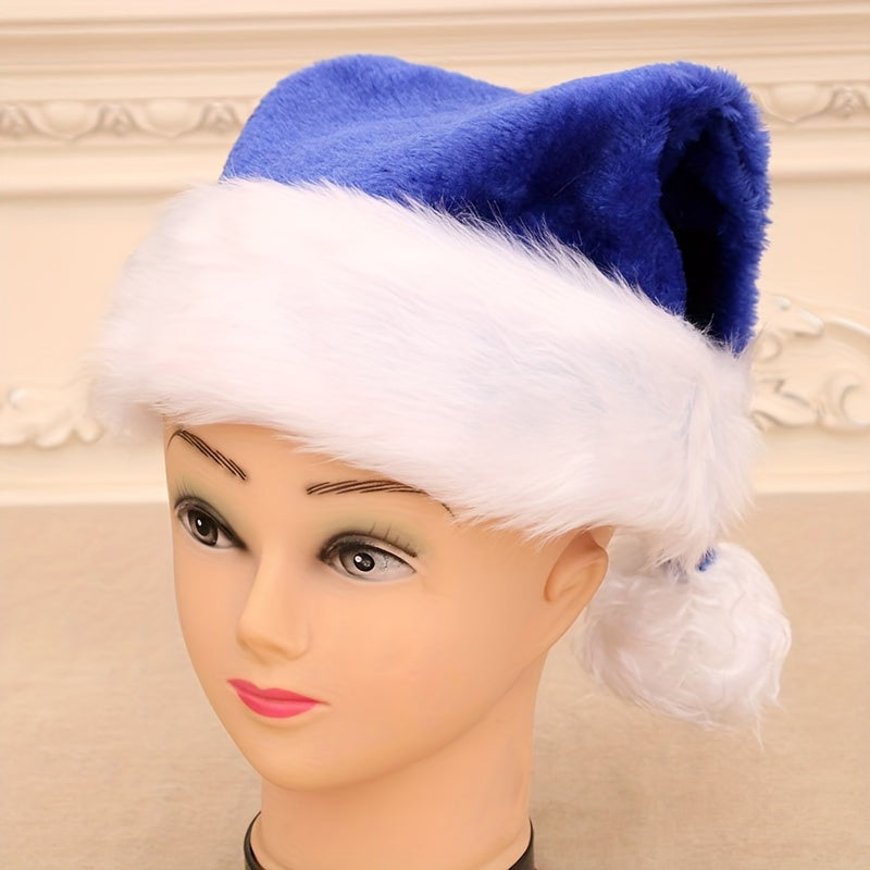 1pc Santa Claus Hat, Red Mask And White Eyebrow, Christmas Decorations For Holiday Parties, Ideal choice for Gifts for stocking stuffers