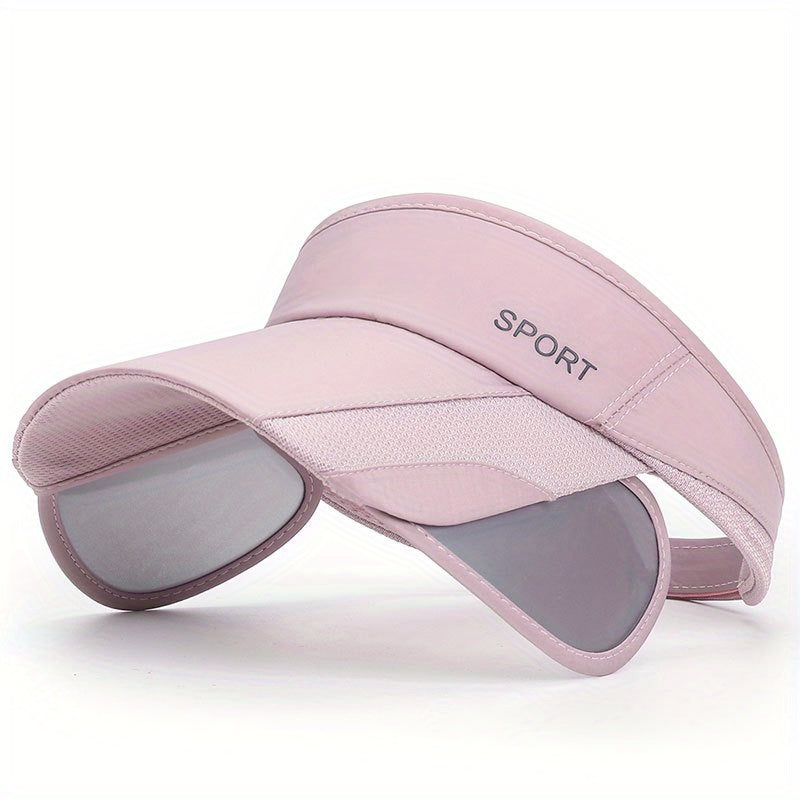 Quick-Fit Retractable Visor Cap - Wide-Brim Sunshade for Golf, Beach & Tennis - UV-Blocking, Ventilated, Anti-UV Protection - Ideal for Men & Womens Outdoor Adventures