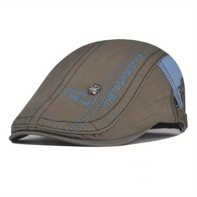 1pc Premium Mens Flat Cap - Classic Cabbie Style, Gatsby Inspired - Versatile & Durable - Perfect Gift Idea for Him