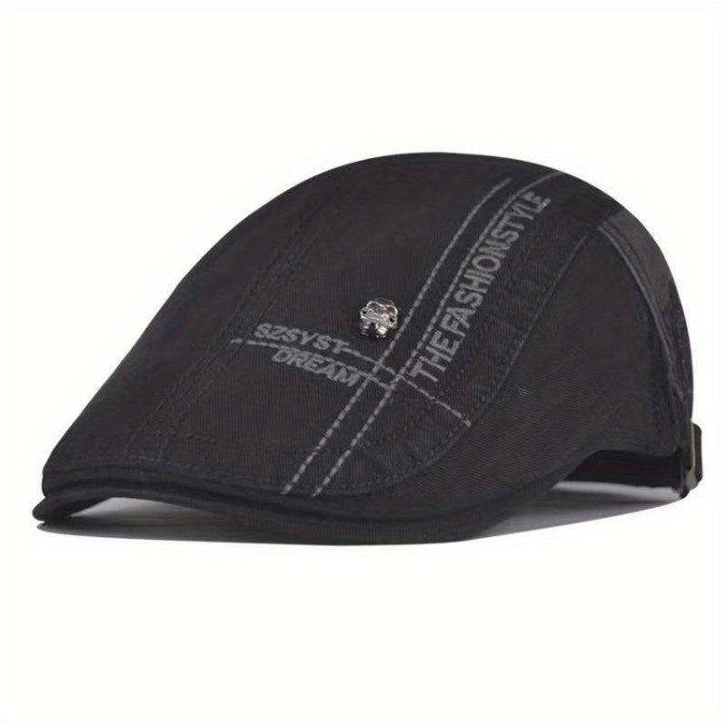 1pc Premium Mens Flat Cap - Classic Cabbie Style, Gatsby Inspired - Versatile & Durable - Perfect Gift Idea for Him