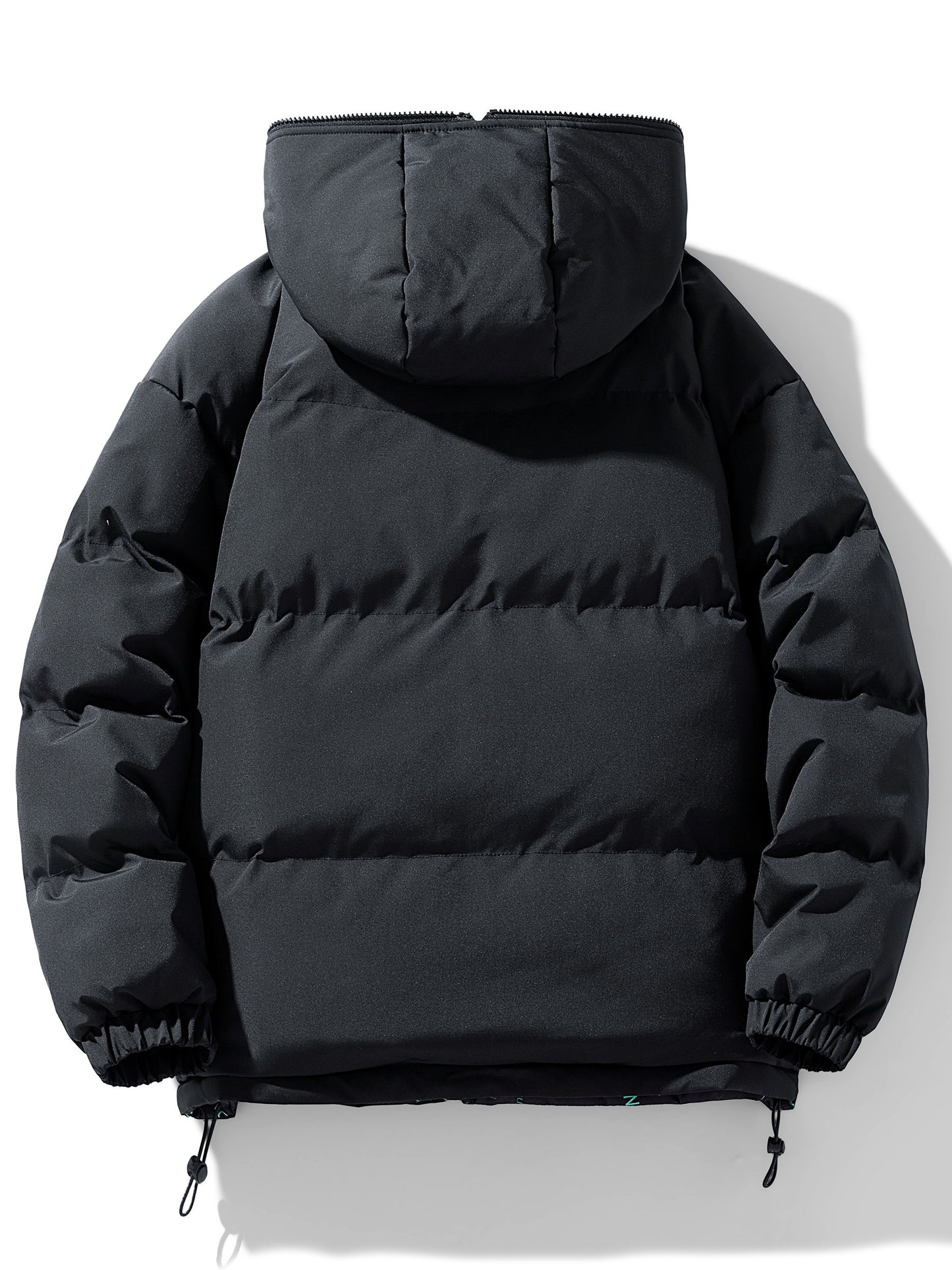 Men's Casual Reversible Padded Jacket, Warm Thick Coat For Fall Winter