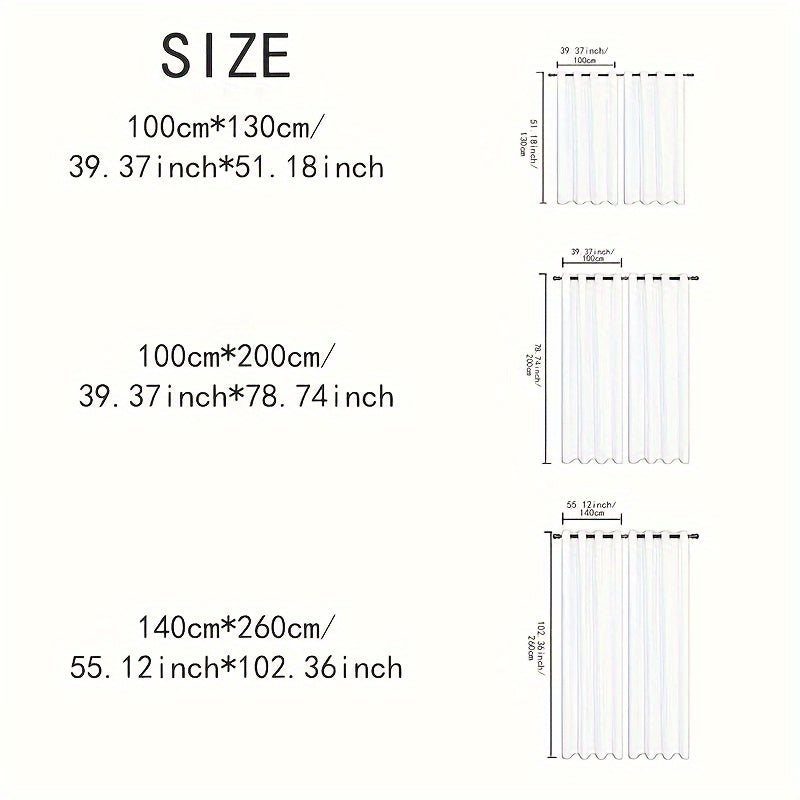 2PCS Holiday Daily Decoration Fabric Curtains, Grommet Top Solid Color Shading Curtain, Living Room Curtains, Bedroom Curtains, Office Home Decoration, Thermal Insulation Curtains