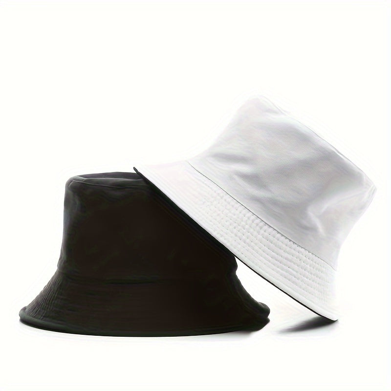 Stylish Unisex Reversible Bucket Hat - Double-Layered Fabric for Maximum Sun Protection, Breathable, Adjustable, and Comfortable - Perfect for Outdoor Activities and Everyday Wear