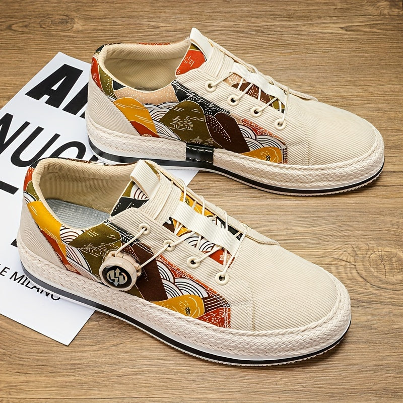 Mens Fashionable Low Top Sneakers - Ventilated & Skate-Inspired - Lightweight, Non-Slip & Comfortable - Perfect for Active Mens Outdoor Adventures