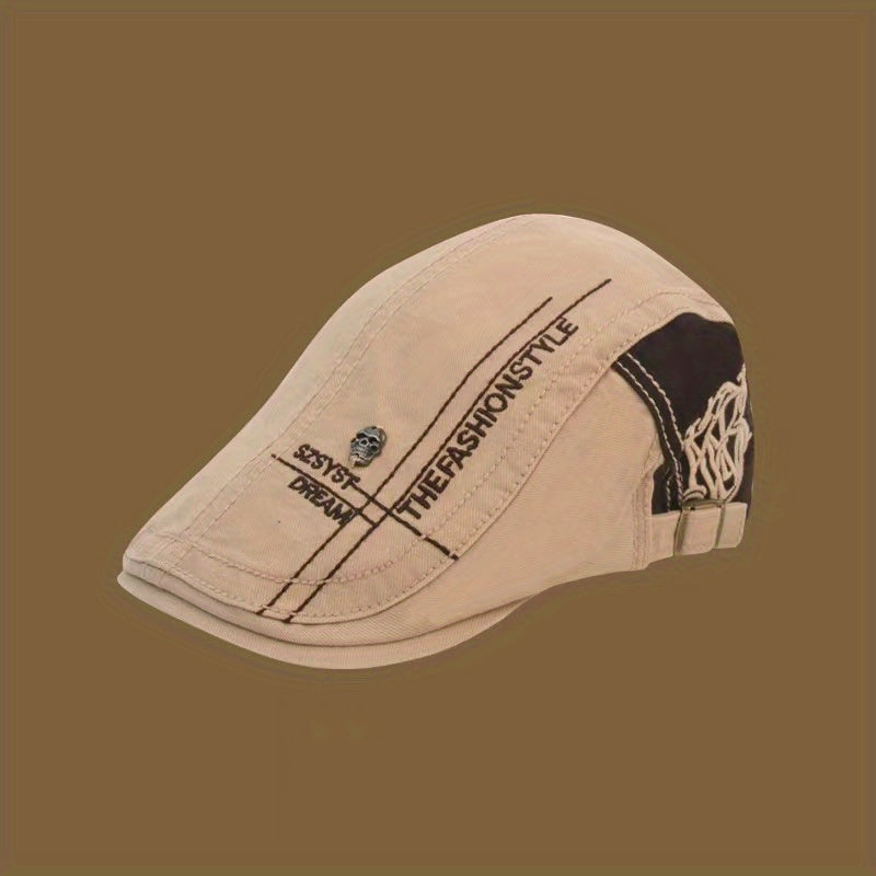 1pc Premium Mens Flat Cap - Classic Cabbie Style, Gatsby Inspired - Versatile & Durable - Perfect Gift Idea for Him