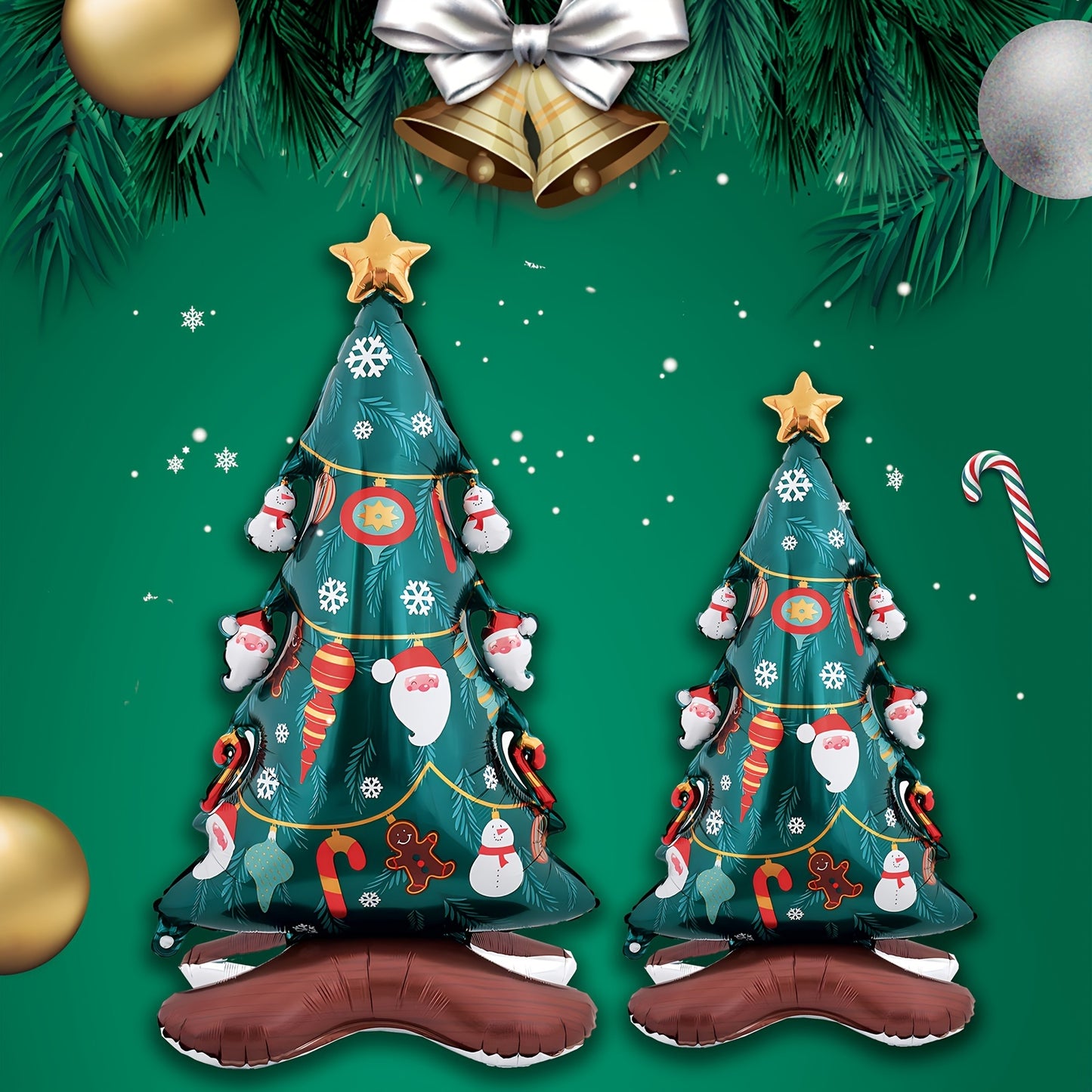 Giant Christmas Tree Foil Balloon - Perfect for Holiday Parties, Home & Office Decor | Self-Sealing, No Power Needed