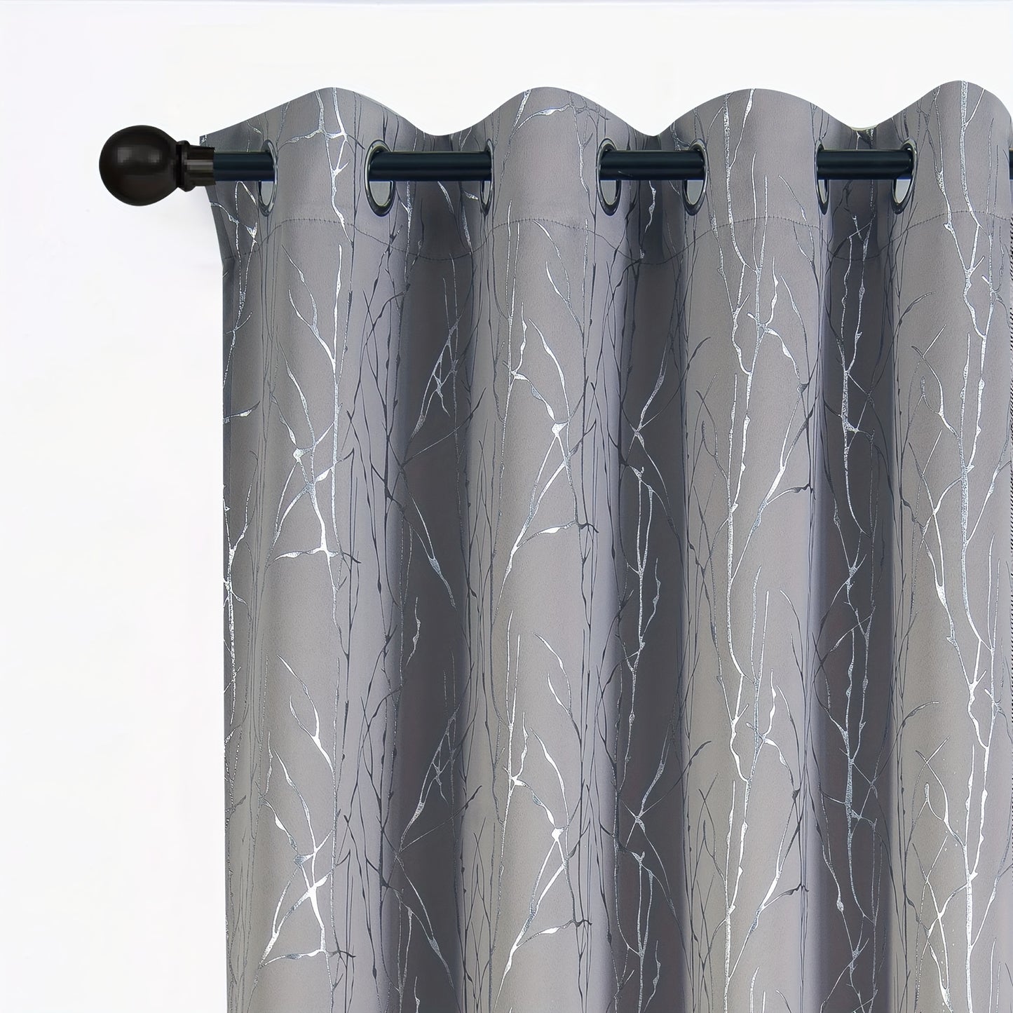 1pc, Blackout Curtain Grommet Top Curtain For Living Room Office Home Decor, 12 Colors Available, 52*84in