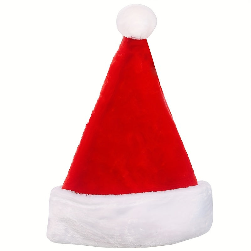 1pc Y2K Style Thickened Long Plush Christmas Hat - Breathable, Enlarged, Soft, and Warm Winter Hat for Christmas Decoration - Fun and Festive Holiday Accessory