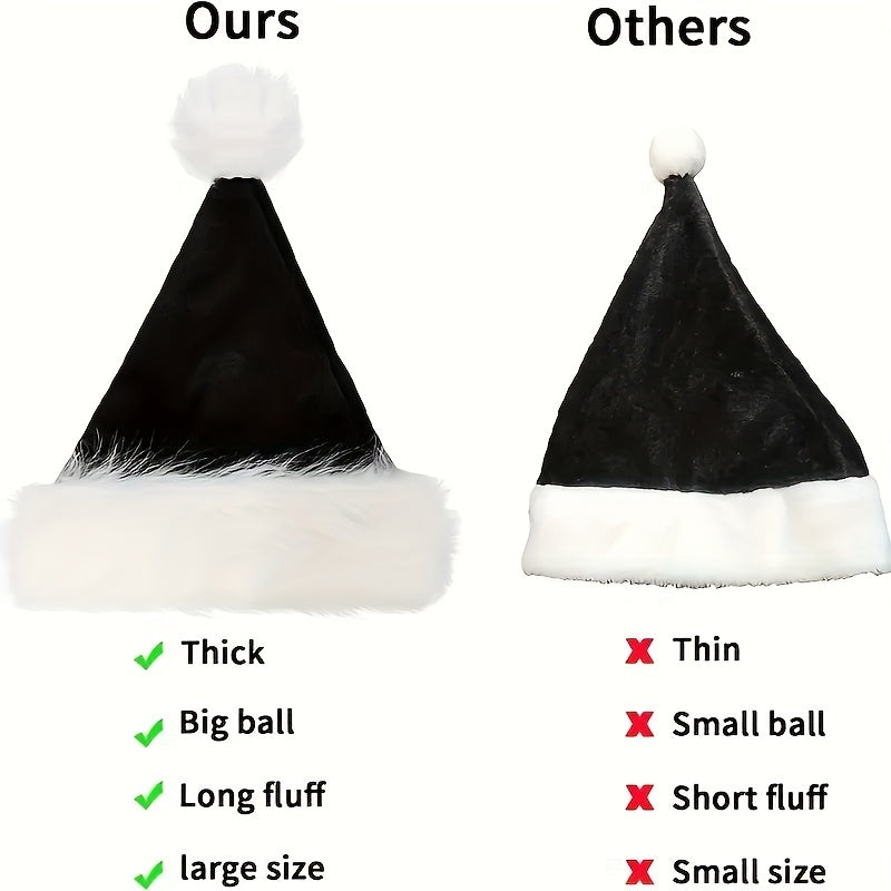 1pc Santa Claus Hat, Red Mask And White Eyebrow, Christmas Decorations For Holiday Parties, Ideal choice for Gifts for stocking stuffers