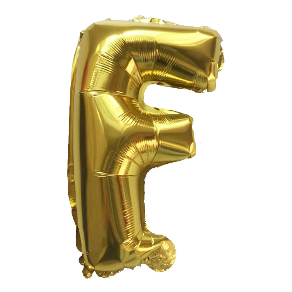 1pc Golden Letters Aluminum Film Number Balloons (16 "), Birthday Party Decoration