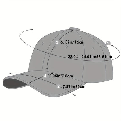 Stylish Men's Embroidered Letter Black Baseball Cap - Classic Fashion Headwear for Gift Giving, Casual Daily Wear, and Outdoor Activities
