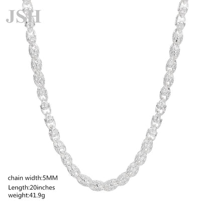 Simple round Men's and Women's Silver Plated Japanese and Korean Foreign Trade Quality Fashion Jewelry Exquisite New Dragon Head Necklace