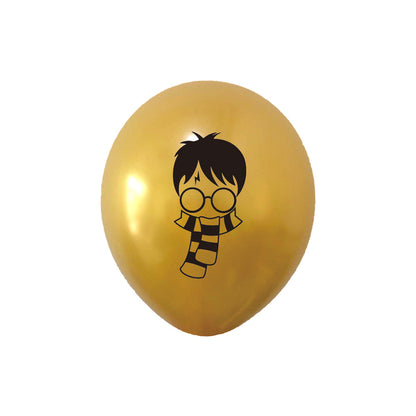 12pcs/set New Cartoon Magician Theme Balloon Set, Party Balloon Decoration