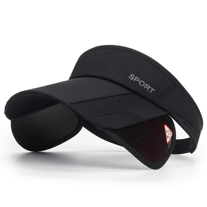 Quick-Fit Retractable Visor Cap - Wide-Brim Sunshade for Golf, Beach & Tennis - UV-Blocking, Ventilated, Anti-UV Protection - Ideal for Men & Womens Outdoor Adventures