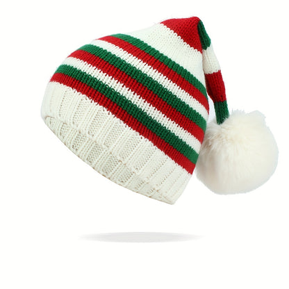 Christmas Hat For Men And Women, Knitted Woolen Hat, Classic Christmas Hat, Christmas Party Supplies, Halloween Costume, New Year's Gift