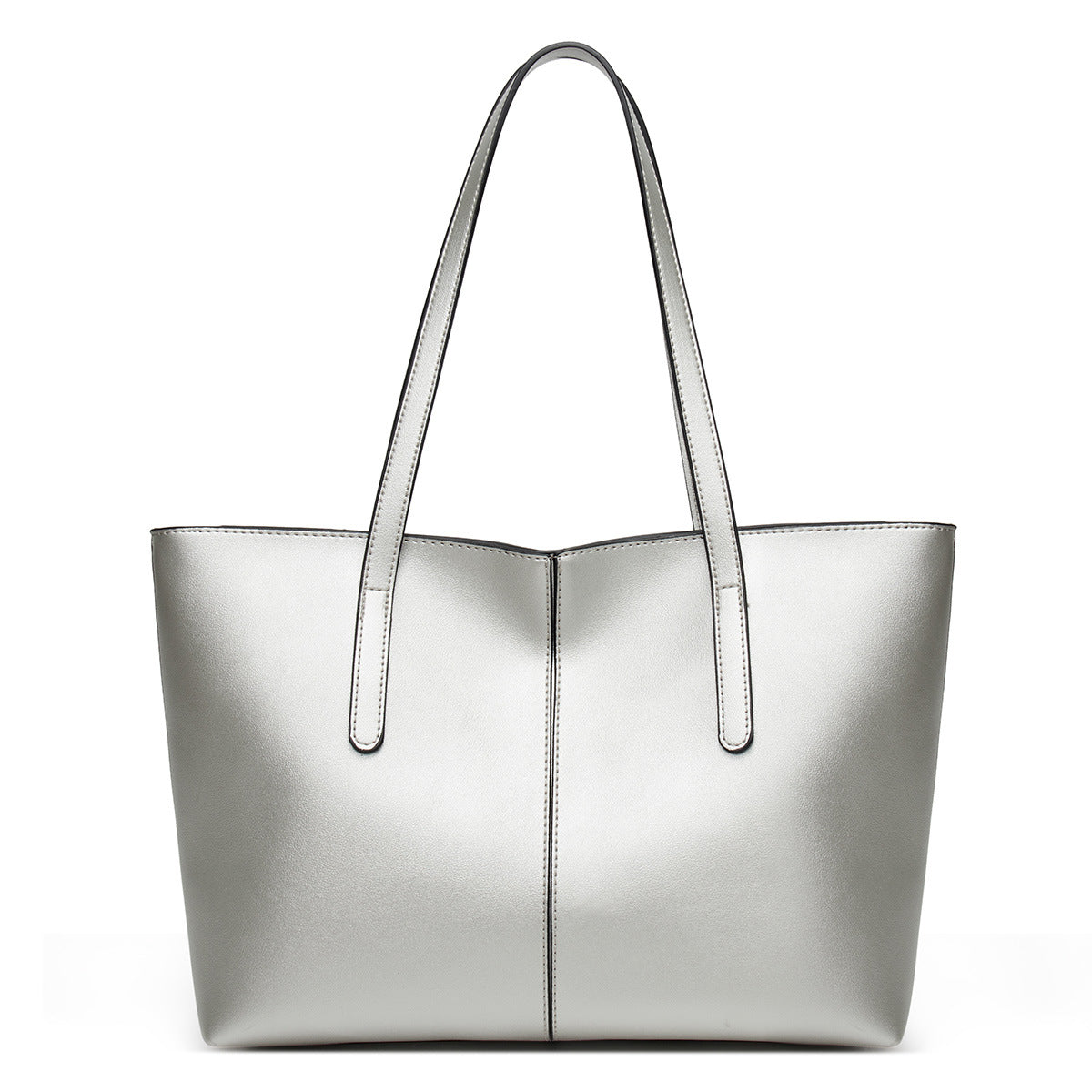 2025 popular Fashion Women's Bag  New Bag Simple Large Capacity Tote Bag Portable Shoulder Tote Bag Splicing Women's Bag