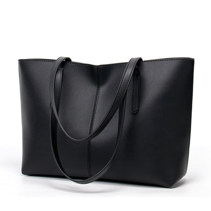 2025 popular Fashion Women's Bag  New Bag Simple Large Capacity Tote Bag Portable Shoulder Tote Bag Splicing Women's Bag