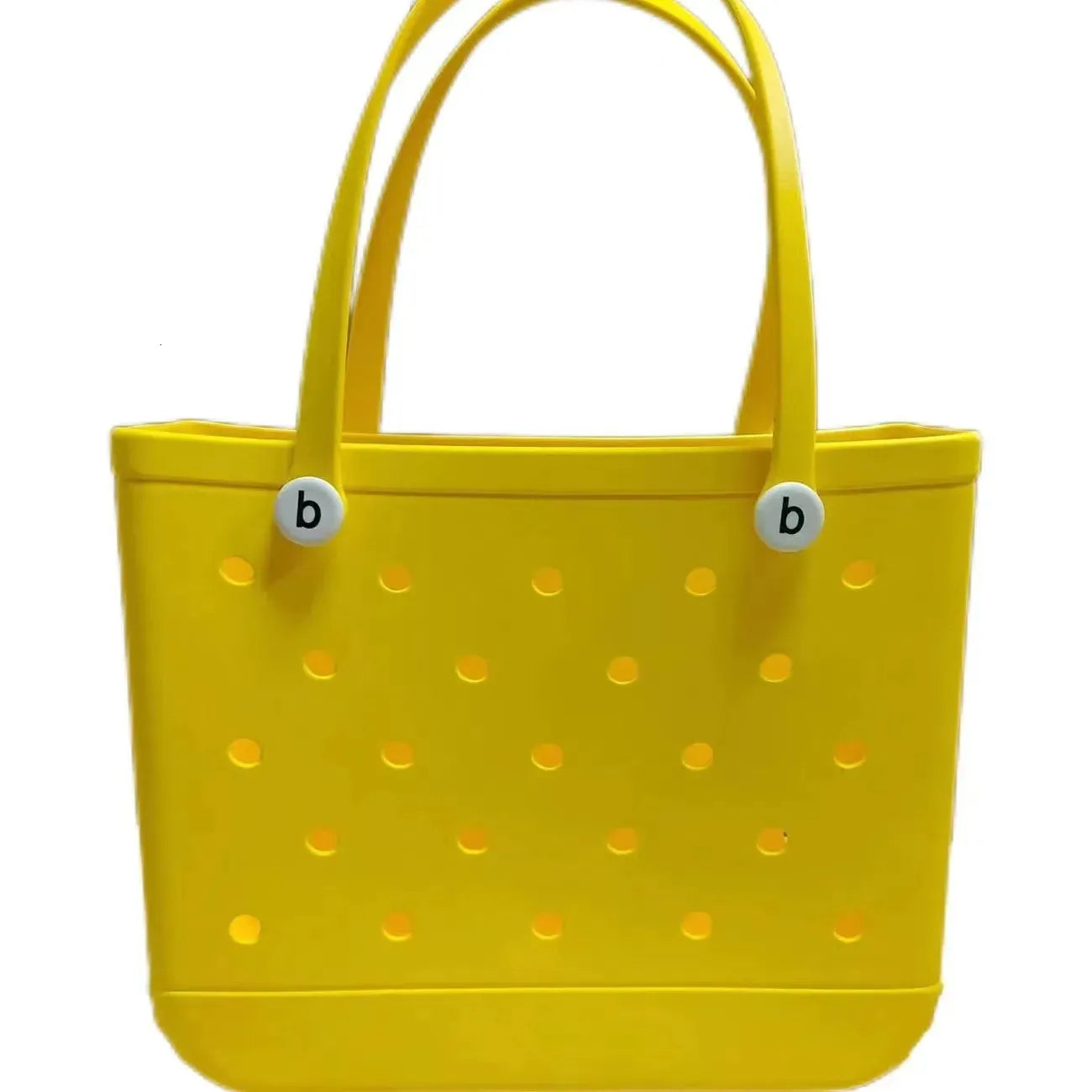 Large Boggs Beach Bag Baseball Summer Rugby EVA Beach Basket Womens Picnic Handbag Hole Waterproof Handbag Shoulder Bag 240529
