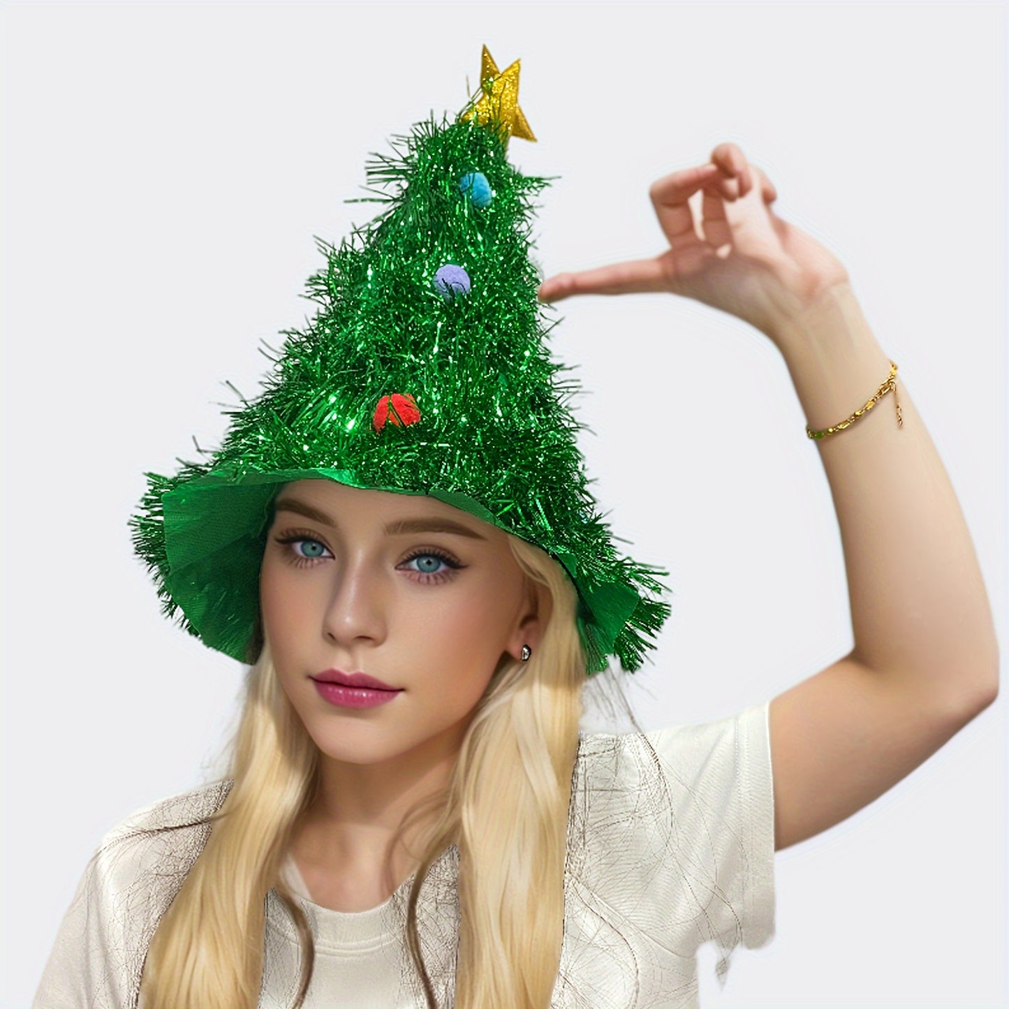 Festive Christmas Tree Hat - Adorable Decor for Holiday Cheer - Perfect Photography Prop & Unique Easter Gift for Party Fun