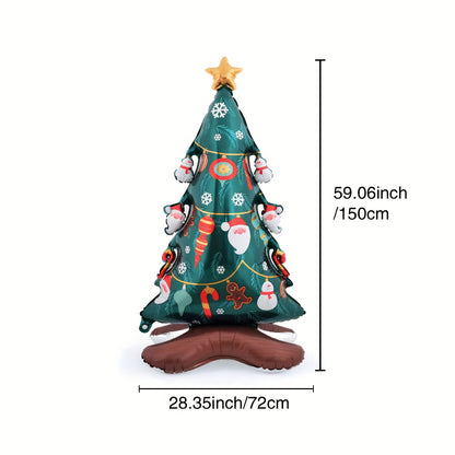 Giant Christmas Tree Foil Balloon - Perfect for Holiday Parties, Home & Office Decor | Self-Sealing, No Power Needed