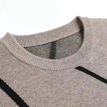 Men's Sweaters high-end brand designer winter wool Pullover fashion black sweater men's geometric printing knitted casual men's wear 231021