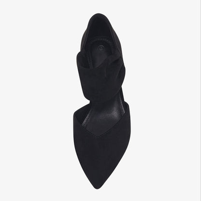 Chic Ankle-Strap Pumps - Low Heel, Pointed Toe, Comfortable Fit for Wedding & Parties