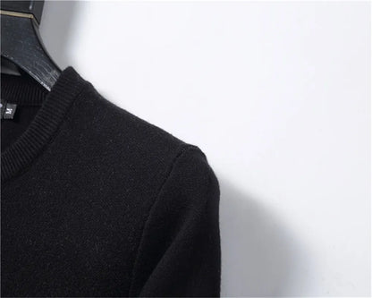 Designer Sweater Man for Woman Knit Crow Neck Womens Fashion Letter Black Long Sleeve Clothes Pullover Oversized Blue Top M-3XL A1