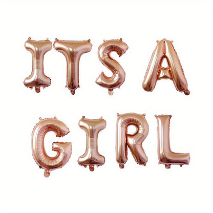 Set, 16inch Baby Shower Balloon Banner, It's A Boy, It's A Girl, Oh Baby Foil Balloons, Gender Reveal Balloons, Baby Shower Party Supplies