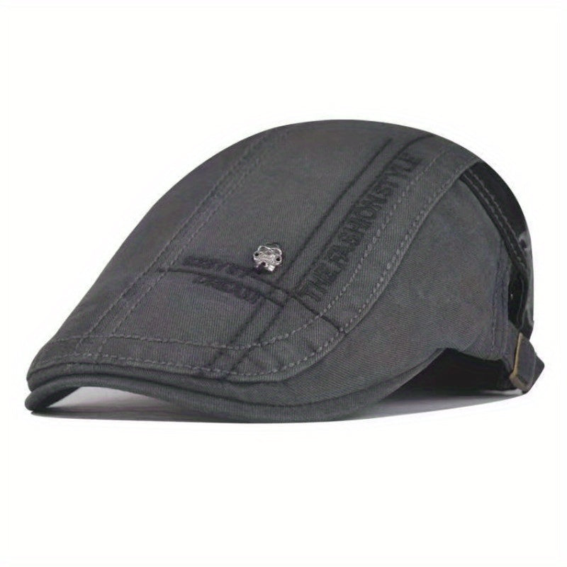 1pc Premium Mens Flat Cap - Classic Cabbie Style, Gatsby Inspired - Versatile & Durable - Perfect Gift Idea for Him