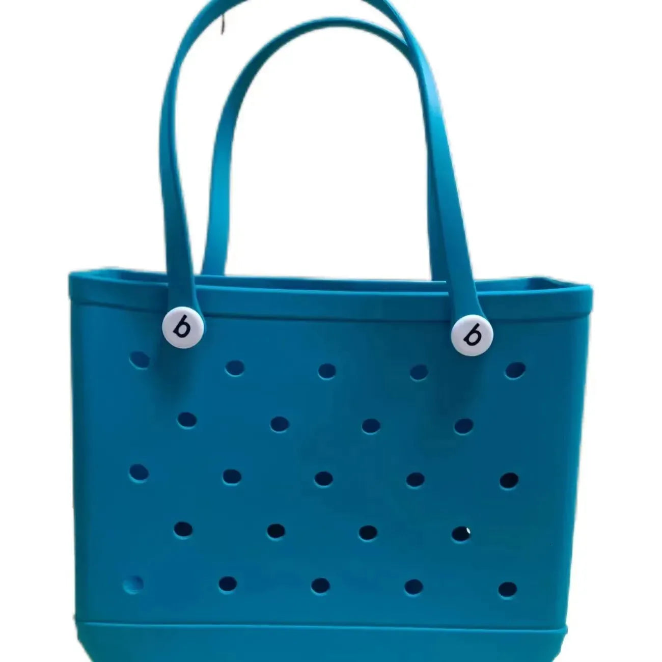 Large Boggs Beach Bag Baseball Summer Rugby EVA Beach Basket Womens Picnic Handbag Hole Waterproof Handbag Shoulder Bag 240529