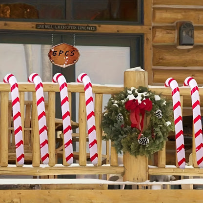 Giant Inflatable Christmas Candy Cane Balloon - 70.9" Tall, Reusable PVC Holiday Decor for Home & Party Atmosphere, Perfect for Christmas Celebrations, Carnival Themed Events, No Power Needed