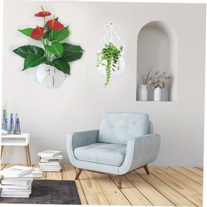 2pcs Wall Flower Pot, Vases For Decor, Flower Pots Flower Vases, Suitable For Spring Summer Wedding Party Centerpieces Decor
