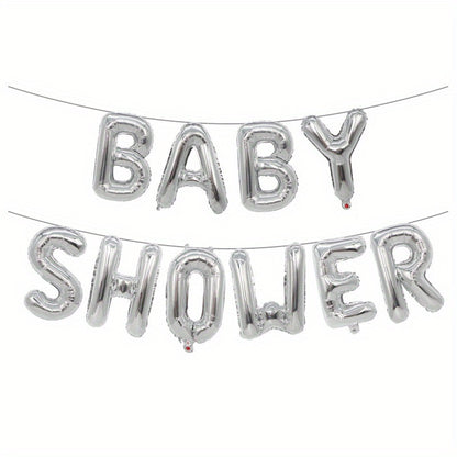 Set, 16inch Baby Shower Balloon Banner, It's A Boy, It's A Girl, Oh Baby Foil Balloons, Gender Reveal Balloons, Baby Shower Party Supplies