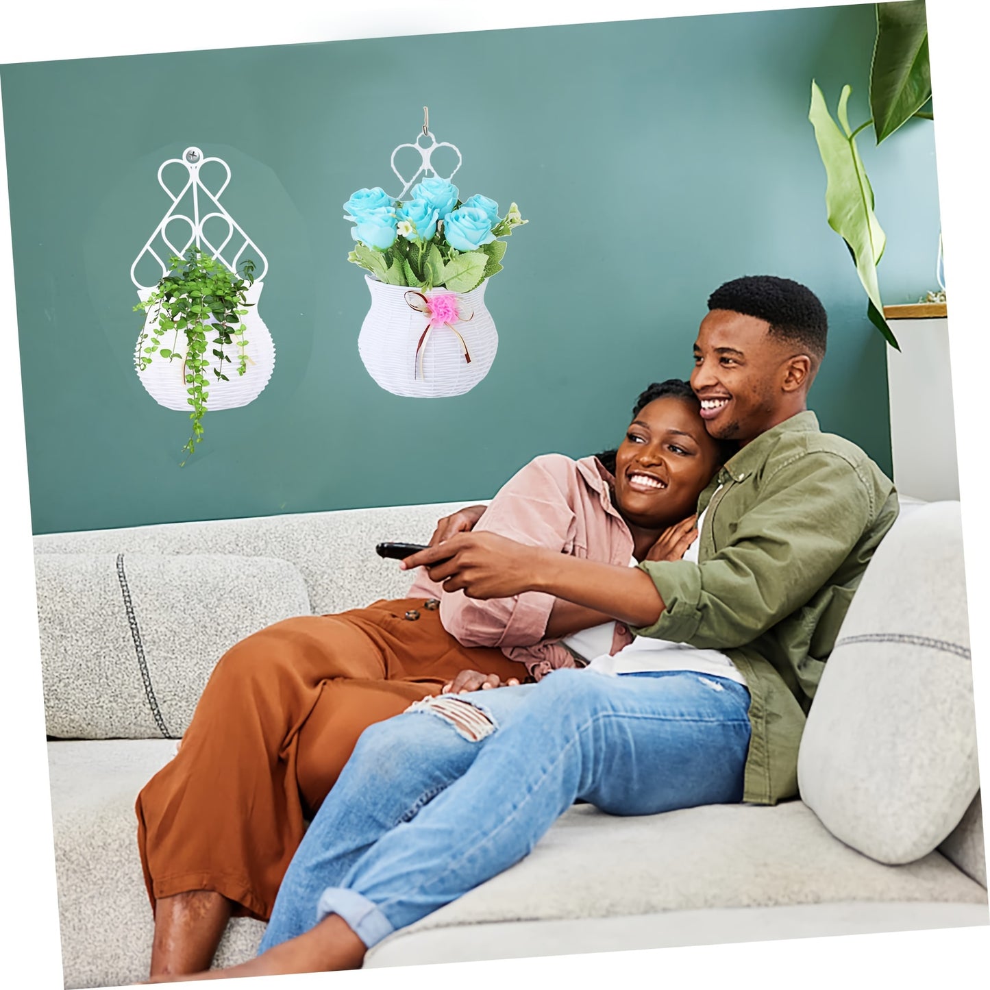 2pcs Wall Flower Pot, Vases For Decor, Flower Pots Flower Vases, Suitable For Spring Summer Wedding Party Centerpieces Decor