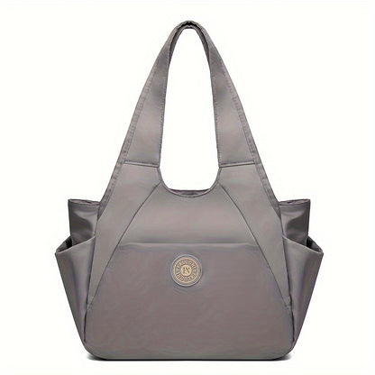 Large Capacity Nylon Travel Tote Bag For Women, Single Shoulder Bag For Beach, Hiking, And Travel